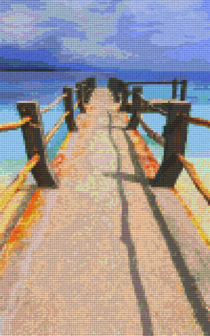 Dock Eight [8] Baseplate PixelHobby Mini-mosaic Art Kit image 0